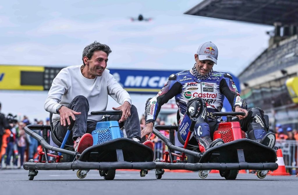 Régis Laconi et Johann Zarco course de Drift Karting